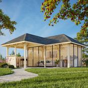 Bianca 24.9m L Connect with 3 Full Walls, 3 Sliding Doors and 1 Corner Half Wall (319cm x 588cm x 588cm)