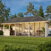 Bianca 24.9m I Connect with 4 Full Walls, 3 Sliding Doors and Corner Half Wall (319cm x 876cm x 300cm) image