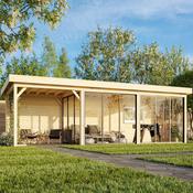 Lenna 24.9m I Flat Roof Connect with 3 Full Walls and 4 Sliding Doors (9m x 3m) image