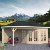 Melanie 15.1m Summerhouse with Side Gazebo image