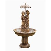 2 Girls Under Umbrella Water Feature image