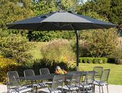 Alexander Rose Round 3.5m Aluminium Cantilever Parasol - Charcoal image