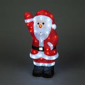 54.5cm Acrylic Santa with 70 Ice White LEDs