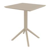 Sky 60cm x 60cm Square Folding Table Taupe image