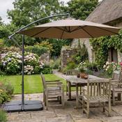 Solora Classic 3m Round Cantilever Parasol - Taupe image