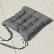 Outdoor Living Seat Cushion with Circular Stitching – Charcoal image