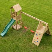 Little Glen Floppi Activity Set with Green Slide and Climbing Wall image