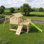 Little Glen Aloha Maxi Treehouse with Climbing Wall and Green Slide image