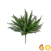 37.5cm Boston Fern Bush – Green (Fire and UV Resistant)