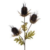 68cm Thistle Spray Brown