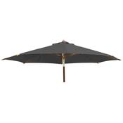 Alexander Rose Hardwood Luxury 3m Round Parasol with Pulley - Charcoal image