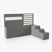 DaVinci Flexible Metal Planter - Metallic Quartz Grey - Version 2