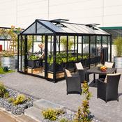 Vitavia Zeus 8ft Wide Black Greenhouse