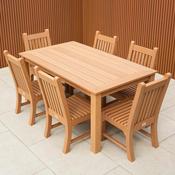 Winawood Rectangular Dining Table with 6 Chairs  - New Teak