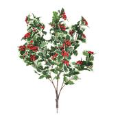 82cm MultiBranch Holly Berry Branch – Red image