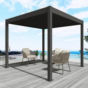 Zeus Prime Bio-Climatic Pergola (4m x 4m) - Charcoal