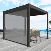 Zeus Pergola Wind Screen 4m - Dark Grey image
