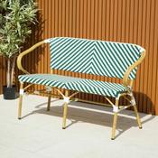 Cannes 2 Seater in Green and White