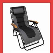 Culcita Zero Gravity Chair Padded - Grey and Black image