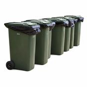 Black Wheelie Bin Liner 46x54"  40mu image