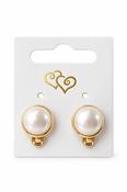Clip On Pearl Shape Earrings – Gold