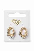 Circle Mixed Metal Earrings – Mixed Metal