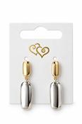 Mixed Metal Drop Earrings – Mixed Metal