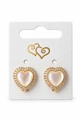 Clip On Heart Earrings – Gold