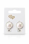 Clip On Pearl Shape Earrings – Silver