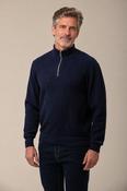 1/4 Zip Ribbed Sweater – Navy