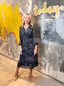 Navy Blue Print Dress D180377 – Navy Blue image
