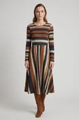 Brown Stripe Dress D178894 Brown Stripe