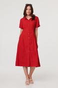 Sienna Red Shirt Dress D180533 RED