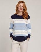 Diamond Stripe Sweater BLUE image