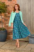 DOTTY PRINT DRESS BLUE image