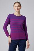 Purple Stripe Jumper JU31315 – Purple image