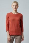 Block Pattern Jumper JU31319 – Orange image