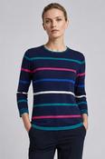 Contrast Multi Stripe Jumper JU31338 – Navy Multi image