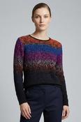 Multi Stripe Speckle Jumper JU31353 – Black Multi image