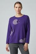 Circle Pattern Sparkle Jumper JU31363 – Purple image