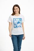 Santorini Printed Tee BLUE
