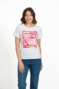 Santorini Printed Tee RED