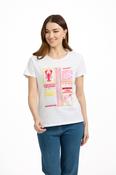 Holiday Mood Printed Tee WHITE