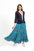MIX AND MATCH TIERED SKIRT GREEN image