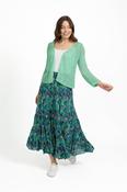 DOTTY TIERED SKIRT BLUE image
