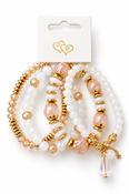 Mixed Blush Bead Bracelet Set