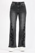 Embroidered Jeans – Black image
