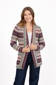Fairisle Cardigan – Purple