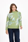 Floral Jacquard Jumper – Green image