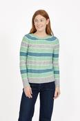 Cable Stripe Jumper – Green image